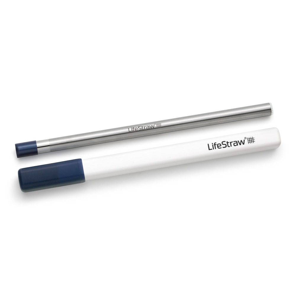 LifeStraw Sip herbruikbaar waterfilter rietje RVS met opberghoes